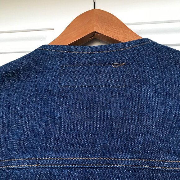 Vintage Wrangler Trucker Vest Mens Size XXL Blue Denim Jean Sleeveless Cowboy - Picture 8 of 8